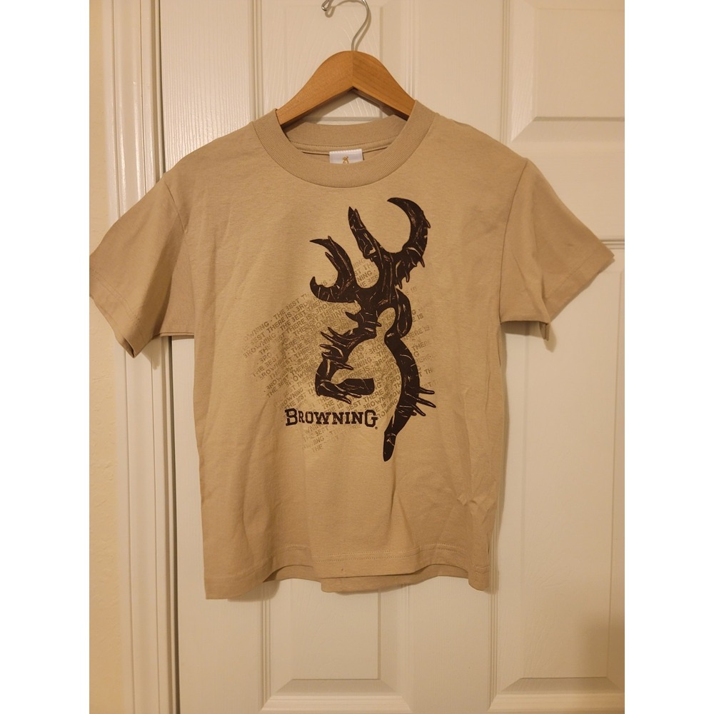 Womens Browning Buckmark Short Sleeve T-Shirt  Gray Youth size S